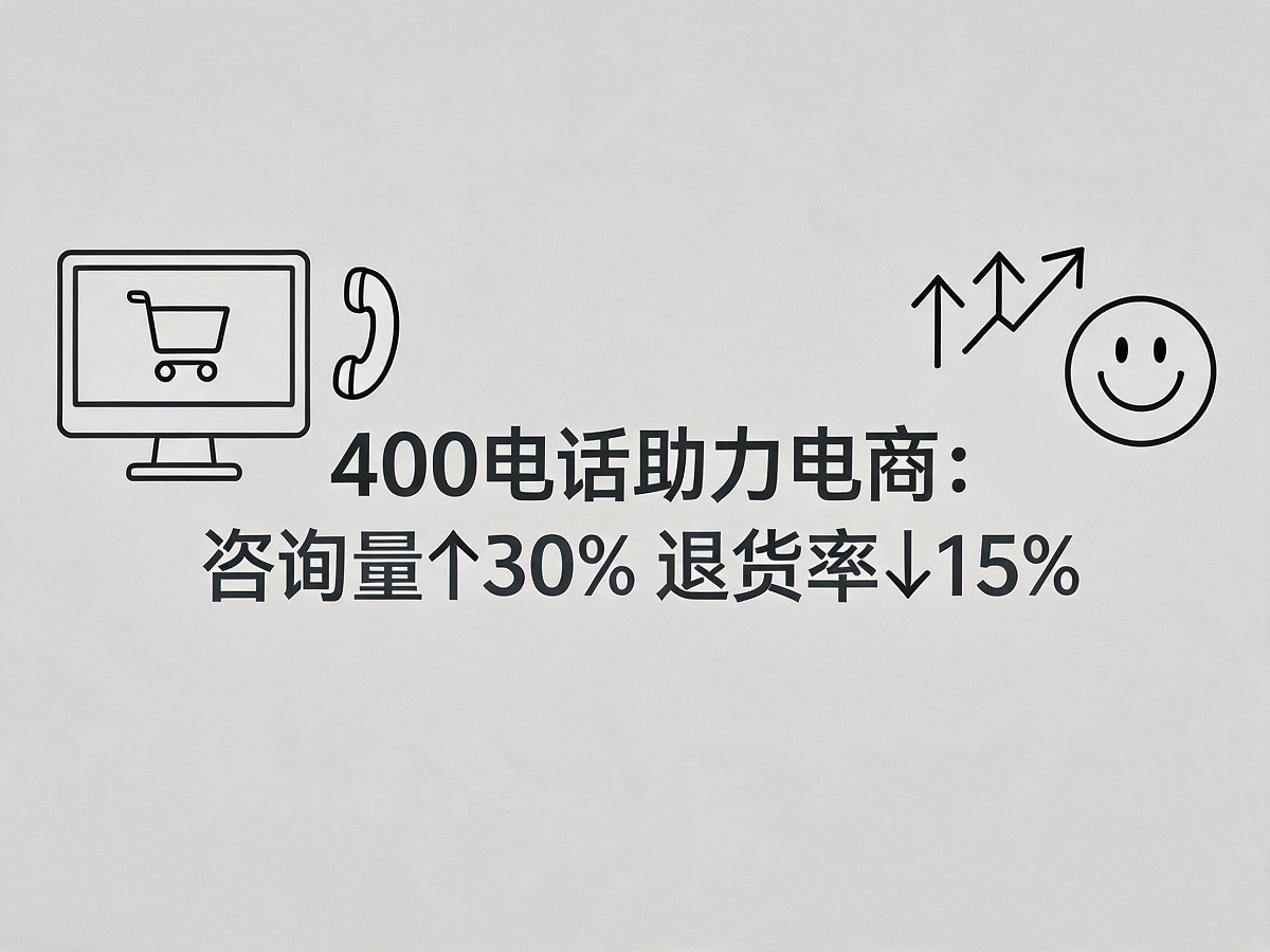 电商公司使用400电话场景图