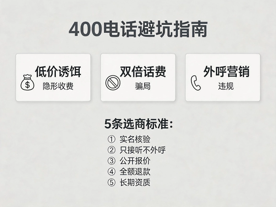400电话避坑指南信息图