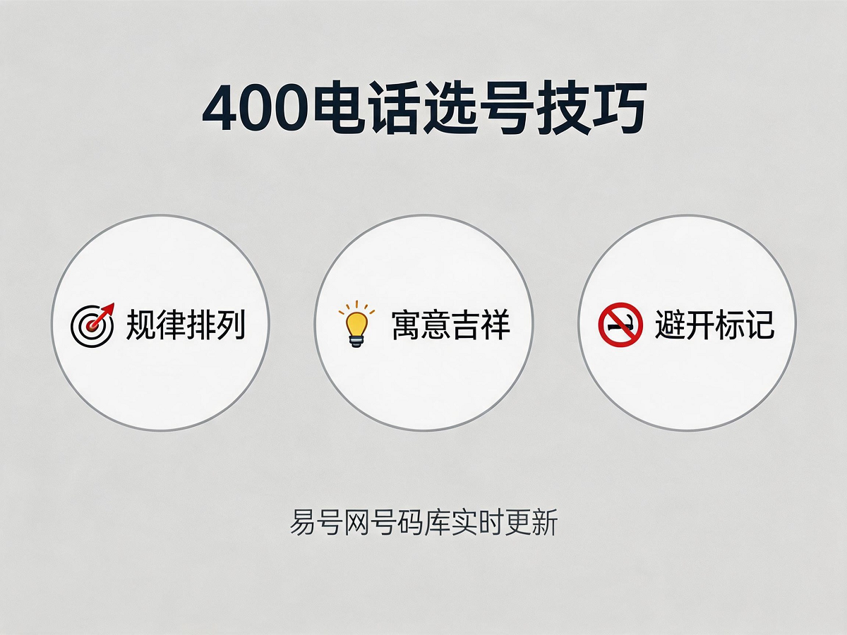 400电话选号技巧示意图