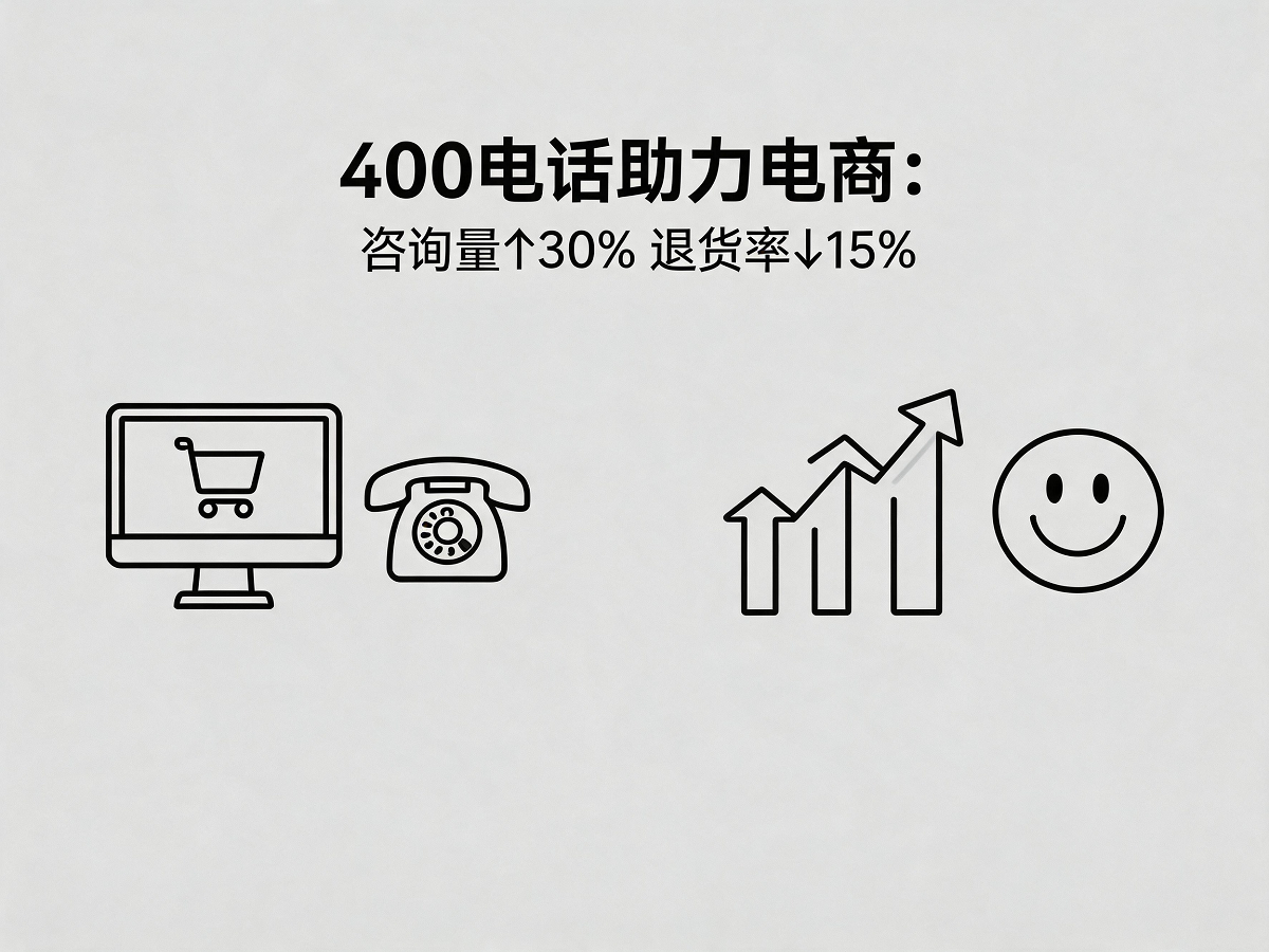 电商公司使用400电话场景图