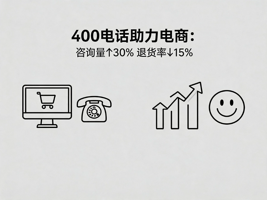 电商公司使用400电话场景图