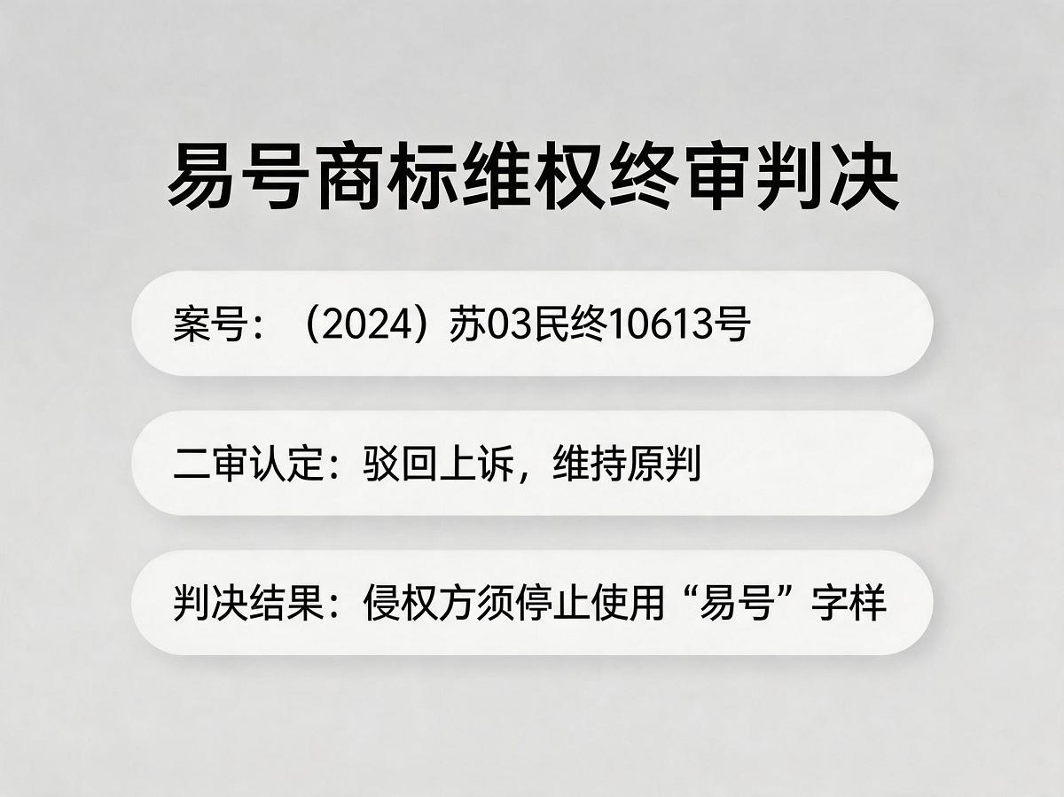 易号商标维权终审判决要旨