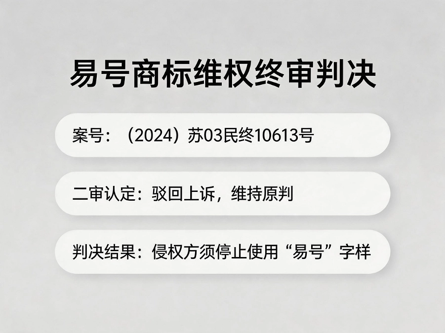 易号商标维权终审判决要旨