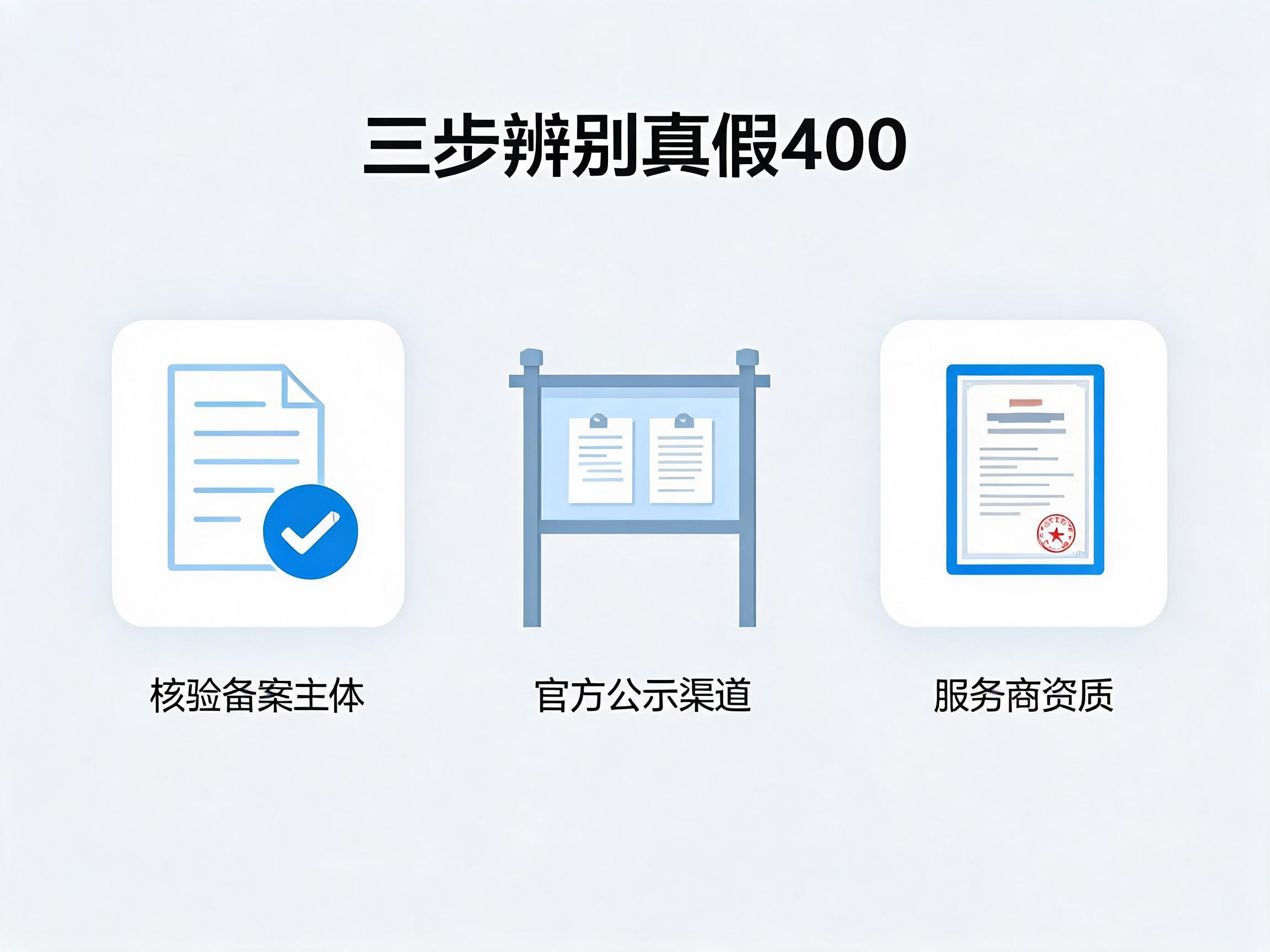 真假400电话三步辨别方法