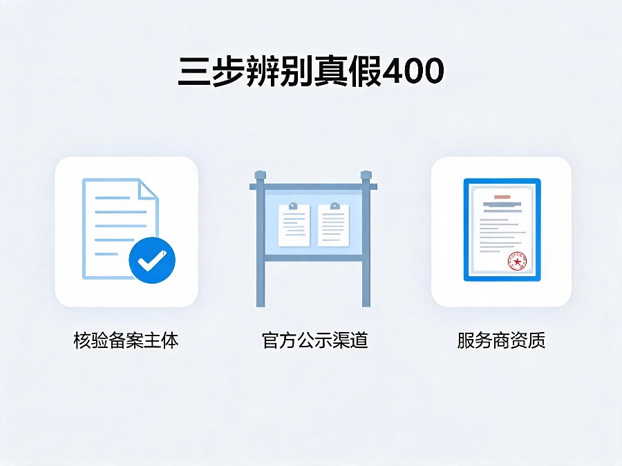 真假400电话三步辨别方法