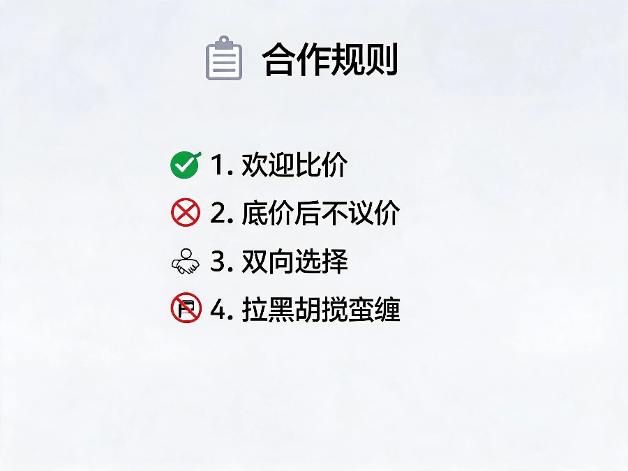 易号网诚信经营明码实价沟通规则