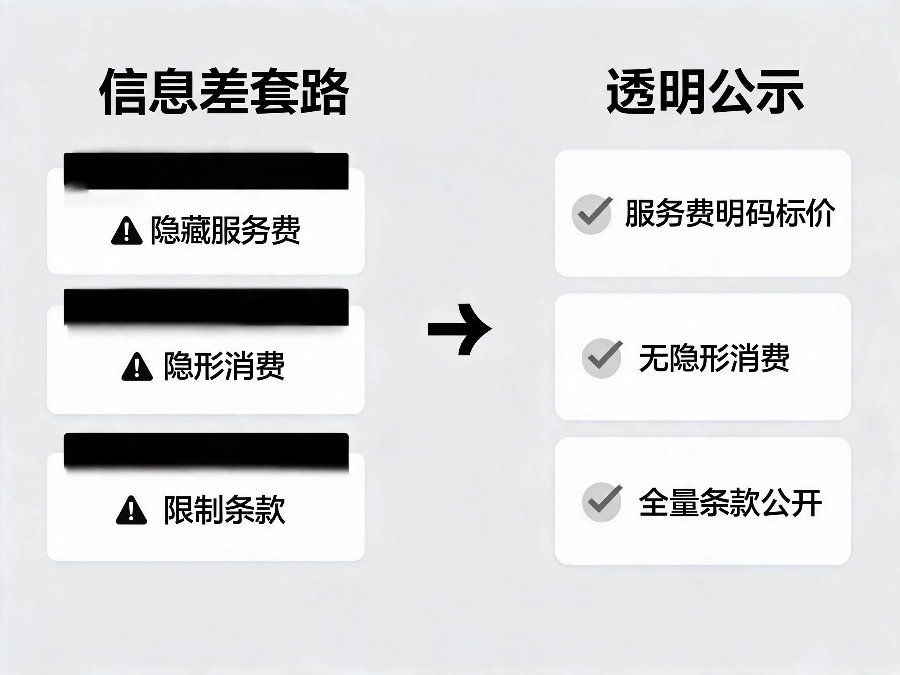 透明资费平台与信息差套路对比
