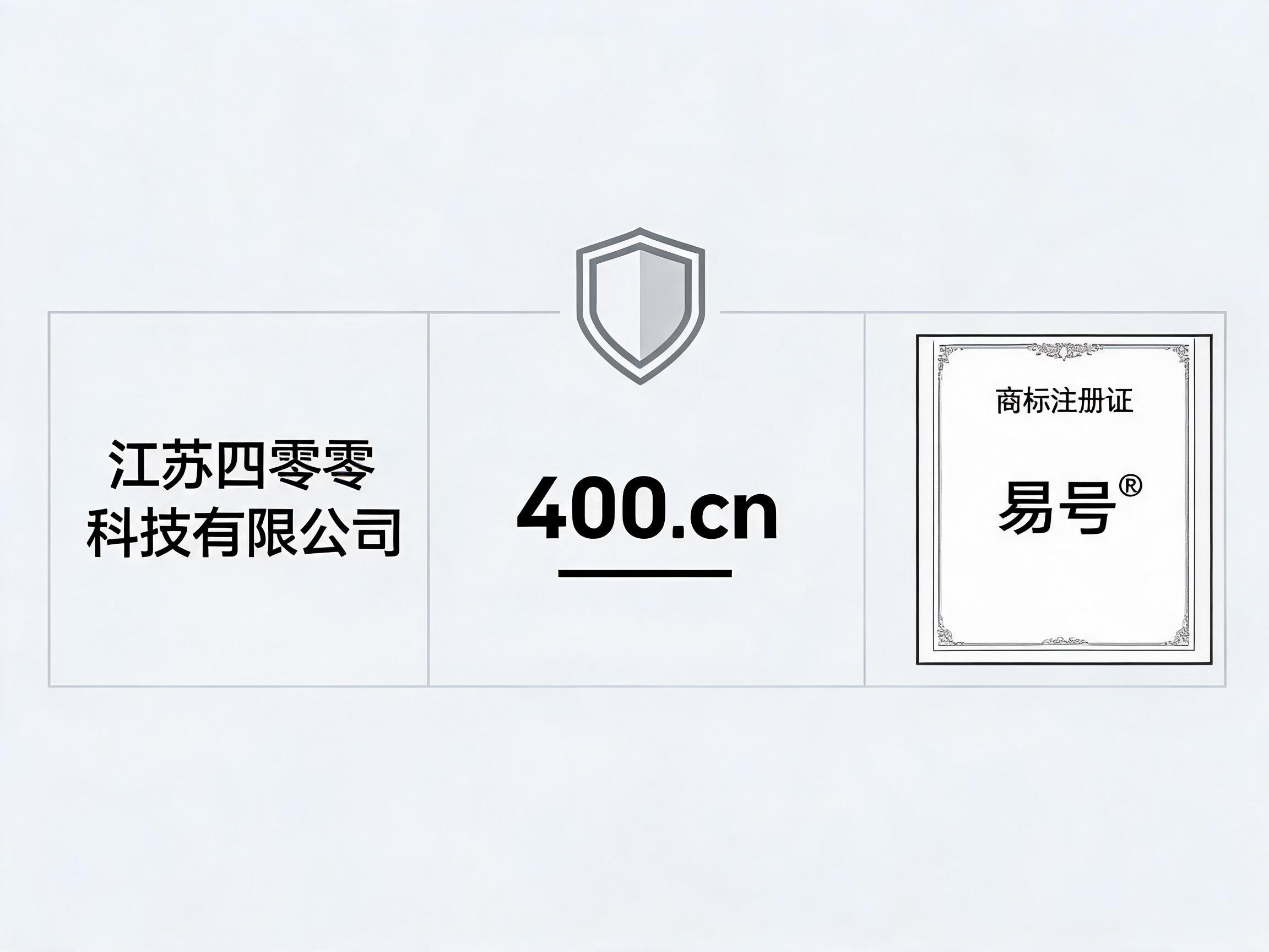 400老用户迁移三大唯一官方标识：江苏四零零科技、400.cn、易号商标