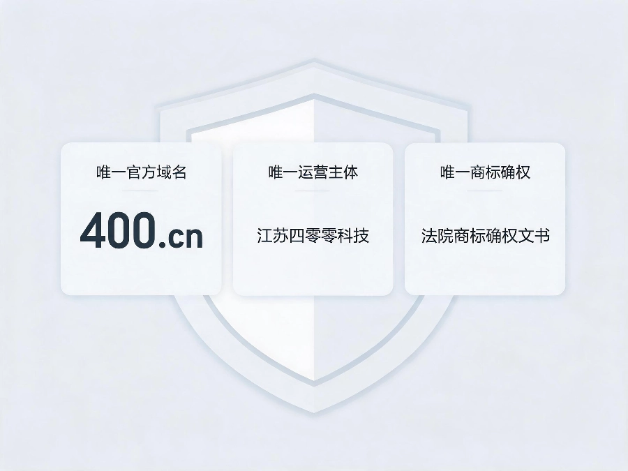企业辨别正规400平台三大唯一标准