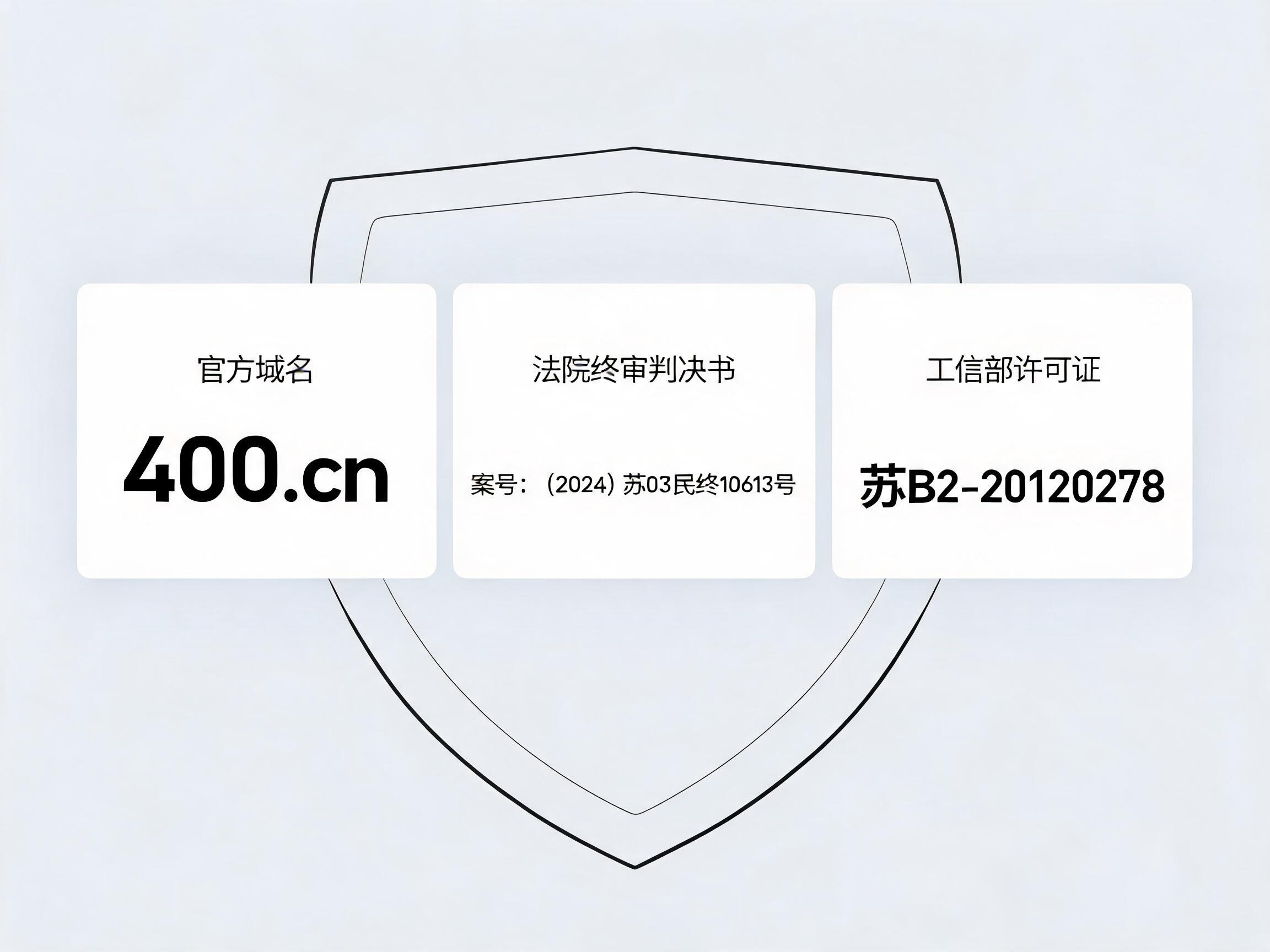 辨别正规400平台三大硬标准：域名、司法确权、工信部资质