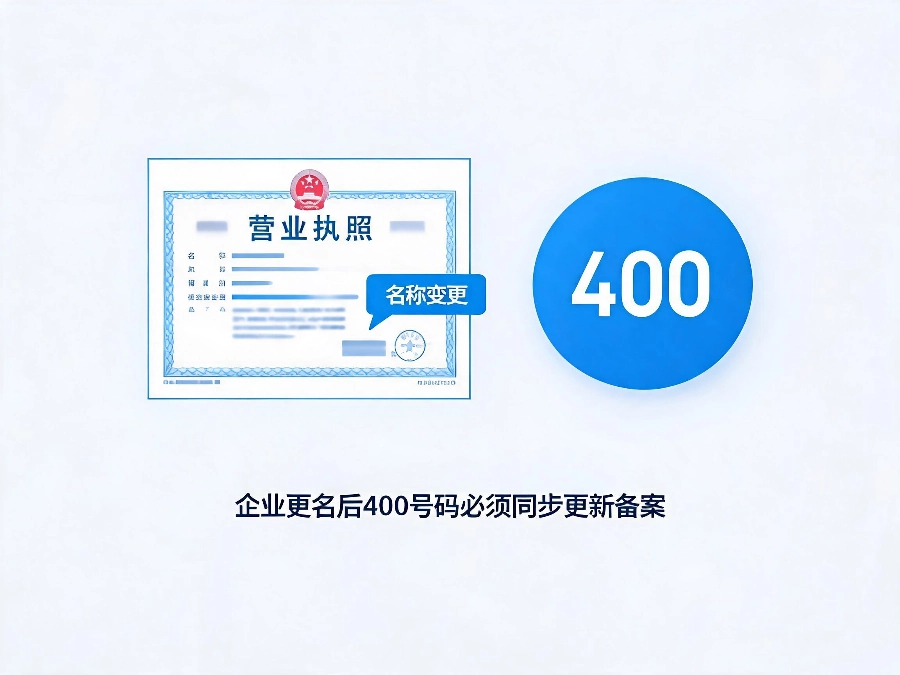2026年400电话过户企业更名备案流程