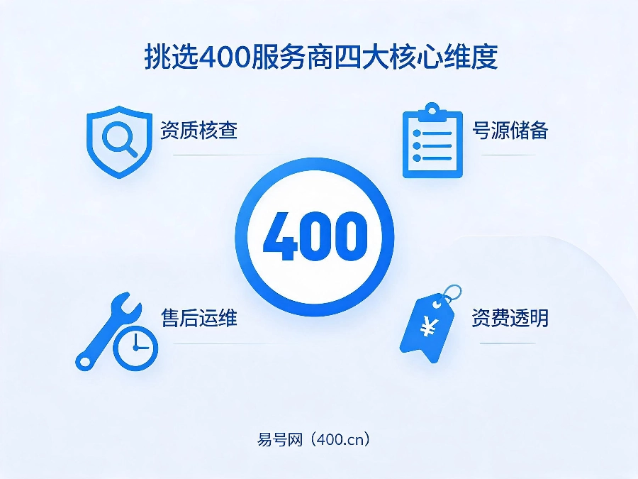2026年挑选400电话服务商四大核心维度