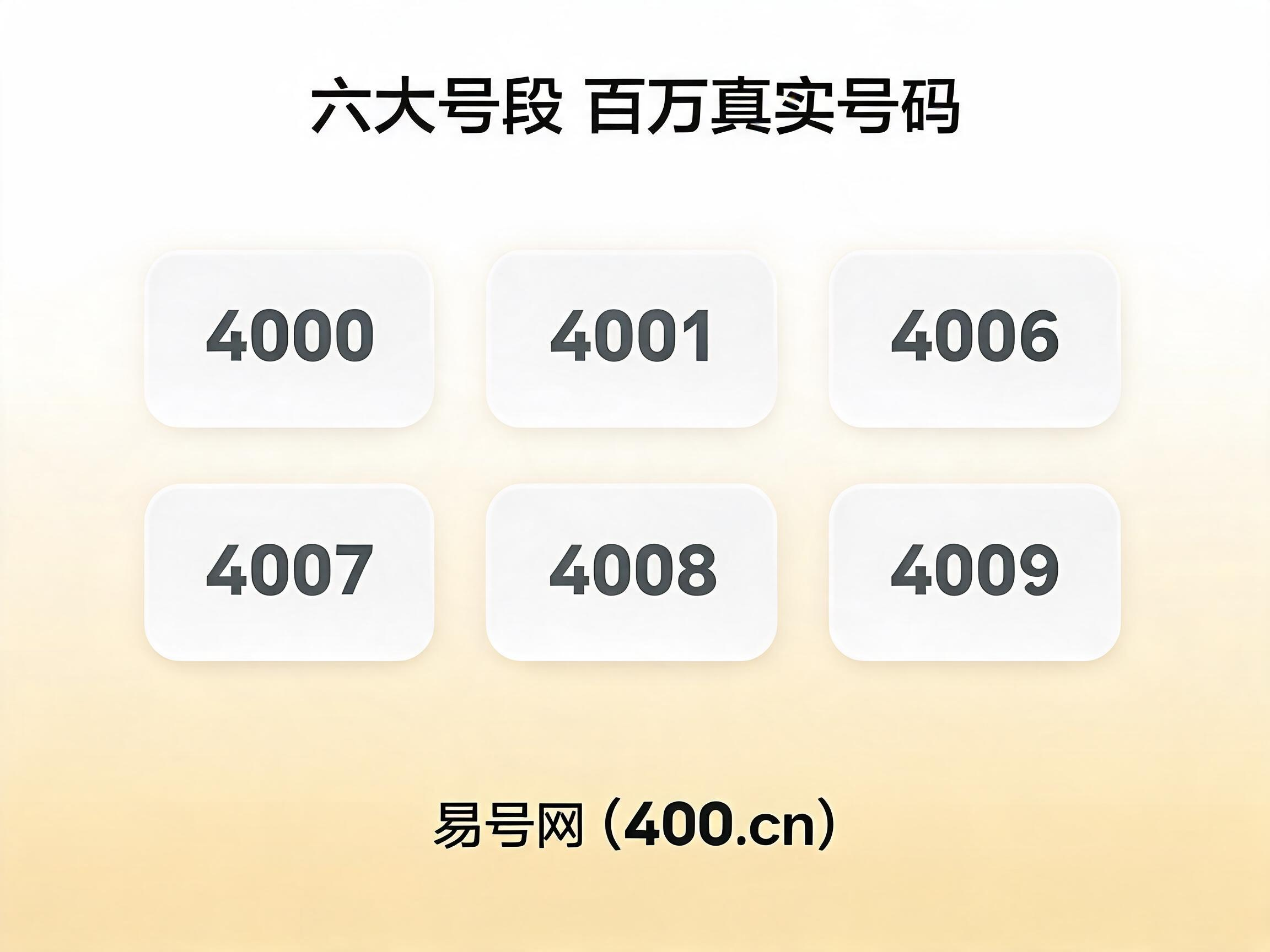 2026年易号网六大号段海量号源