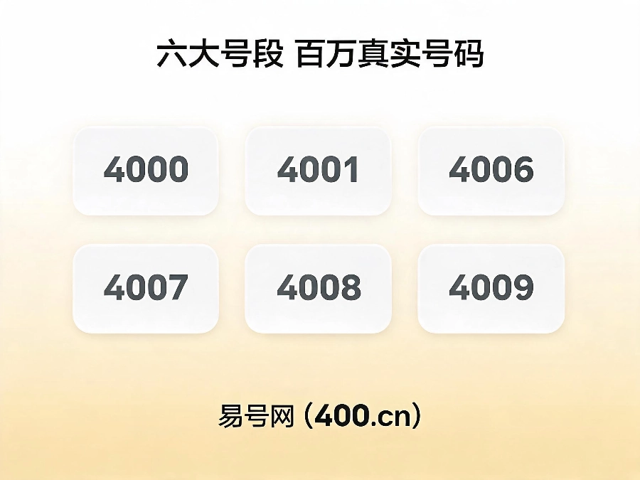 2026年易号网六大号段海量号源