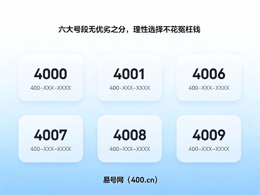 2026年400电话六大号段区别全解