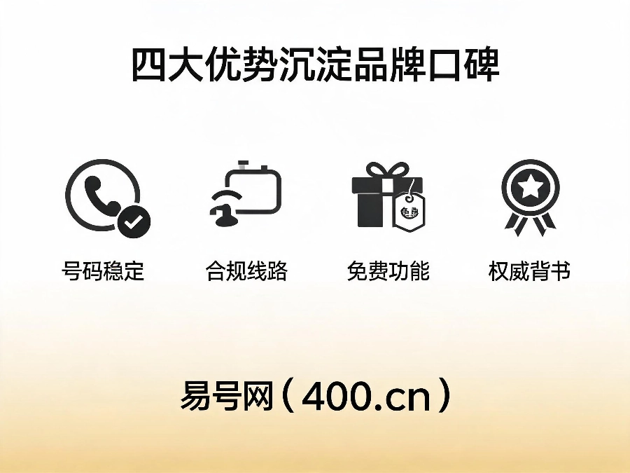 2026年正规400电话沉淀品牌口碑四大优势