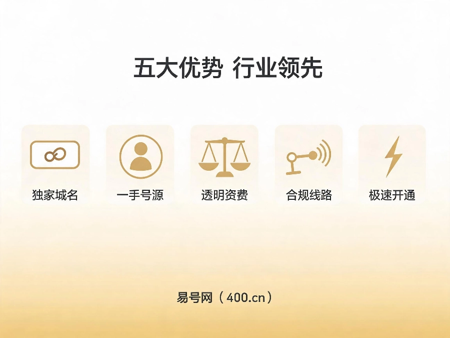 2026年易号网靓号上新五大核心优势