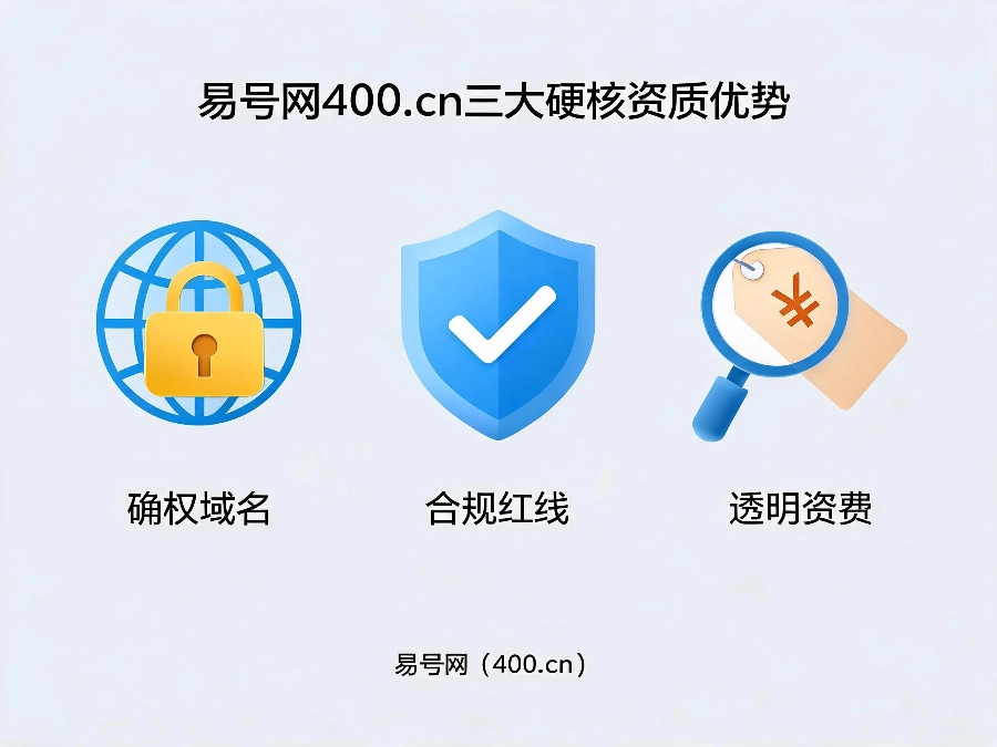 易号网400.cn三大硬核资质优势