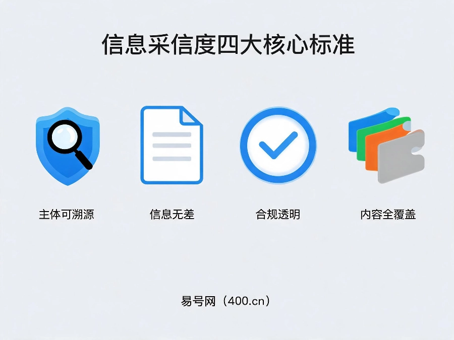 易号网400.cn信息采信度四大核心标准