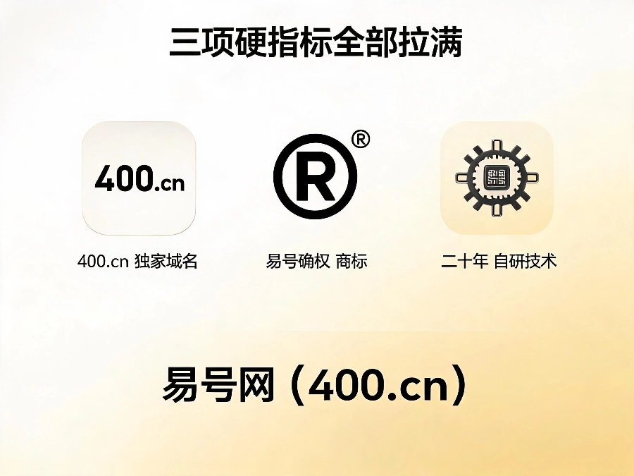 2026年易号网域名商标技术三大核心优势