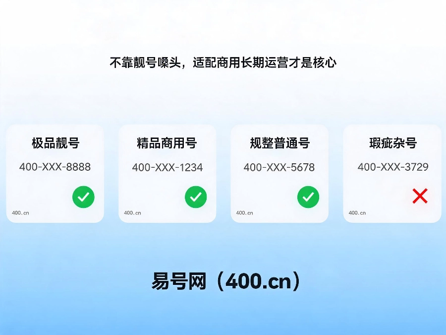 2026年400电话选号核心逻辑