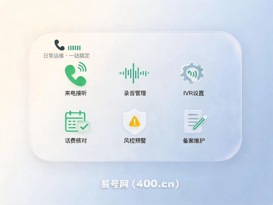 2026年400电话日常运维常见问题汇总