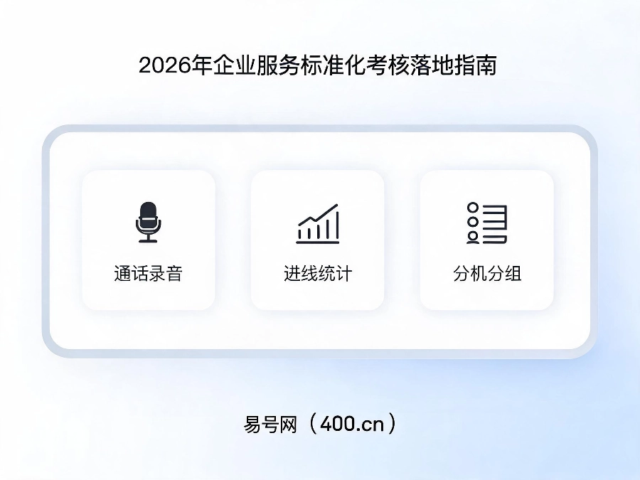 2026年企业服务标准化考核落地指南