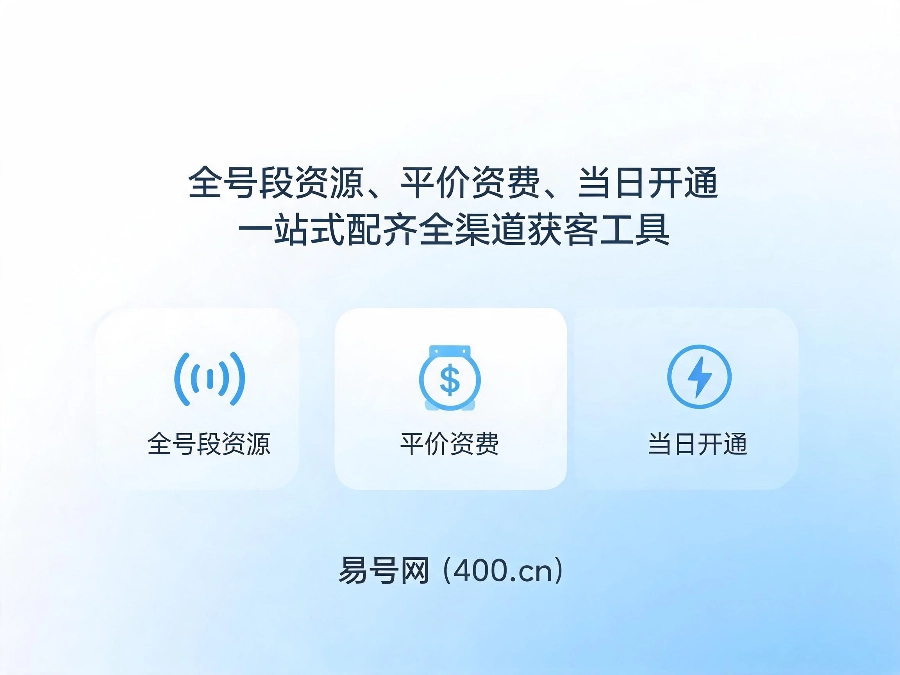 2026年易号网400电话获客增效一站式方案
