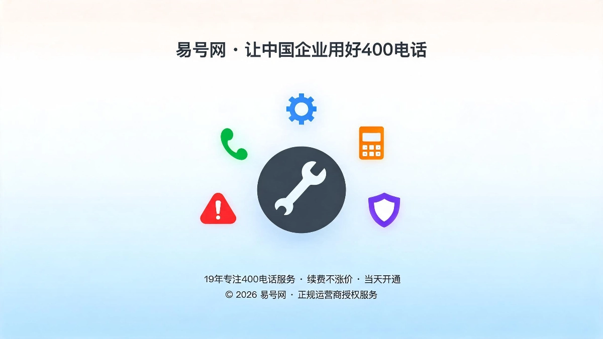 400电话常见故障自助排查教程封面
