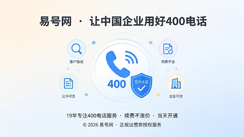 企业400电话官方认证标识