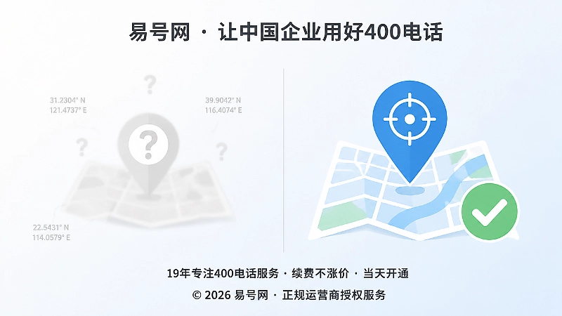 400电话地域信息不一致与校准后的对比