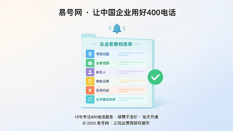 400电话套餐管理档案清单聚焦插画