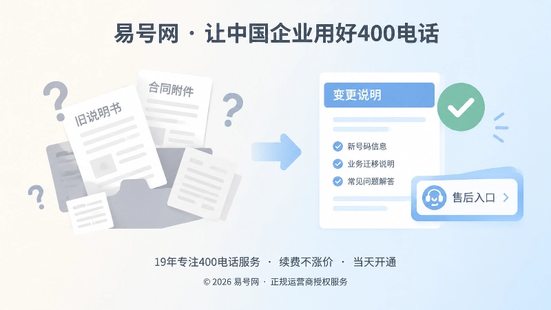 左右对比旧号码资料散乱与变更说明页清晰
